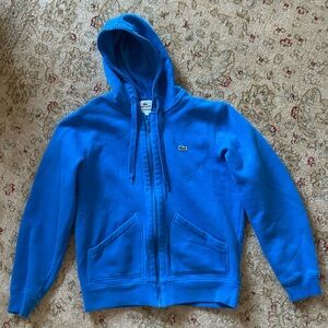 Lacoste Vibrant Blue Zip-Up Hoodie